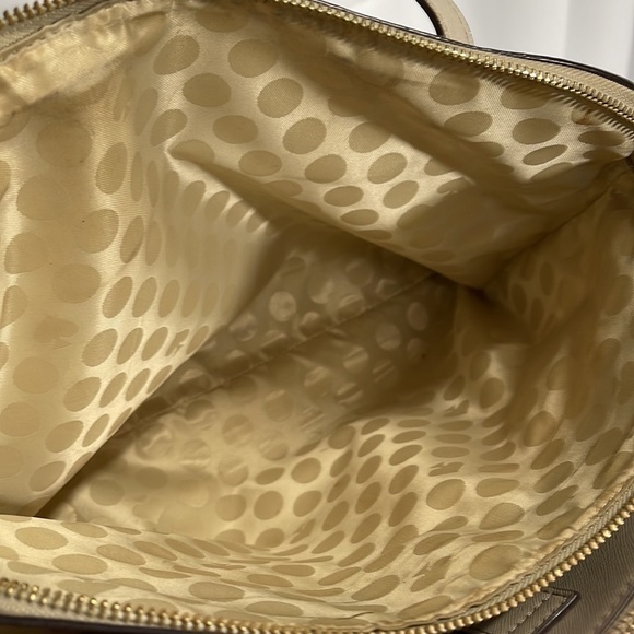 Kate Spade Leather Handbag Color Gray/Taupe - Picture 7 of 16